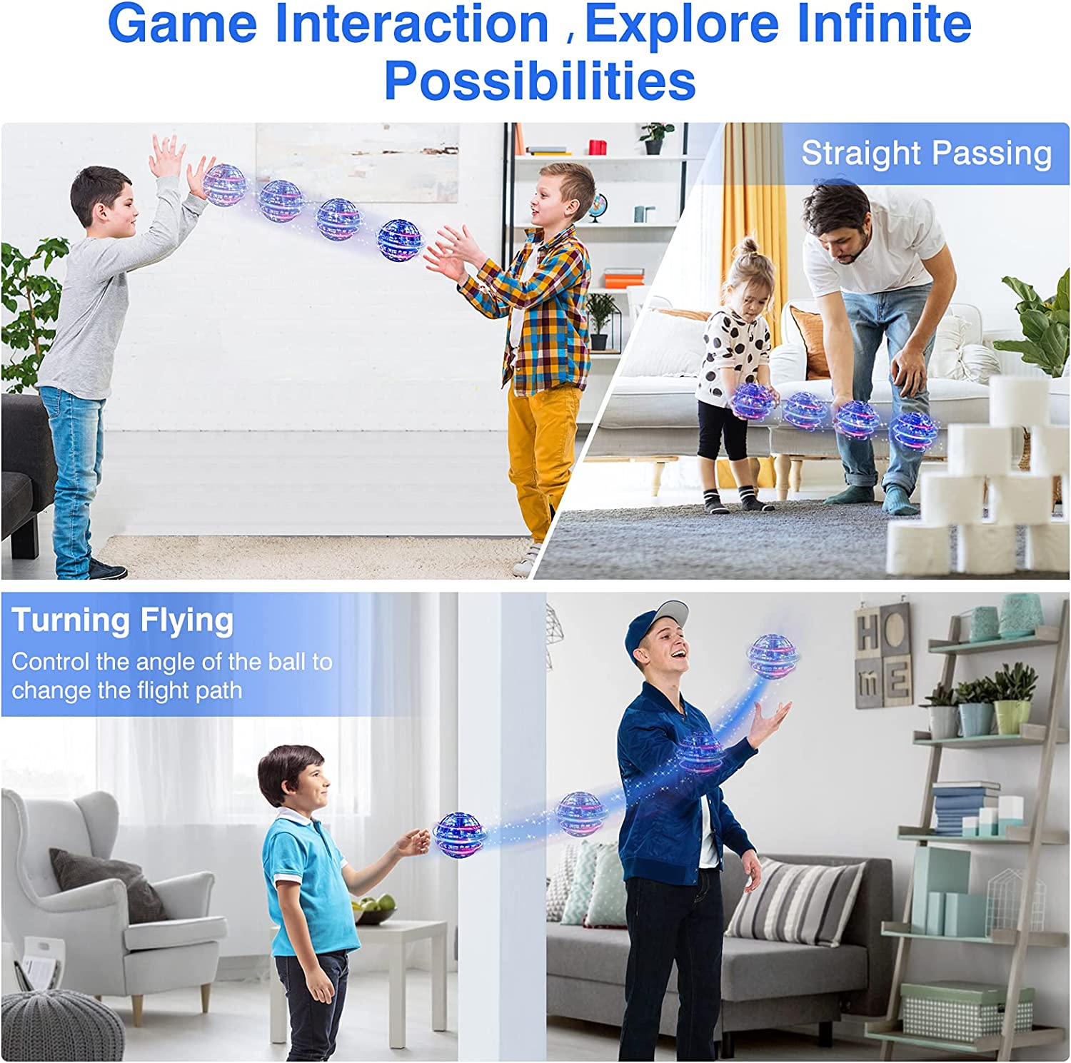 Flying Orb Ball Hand Controlled Boomerang Hover Ball