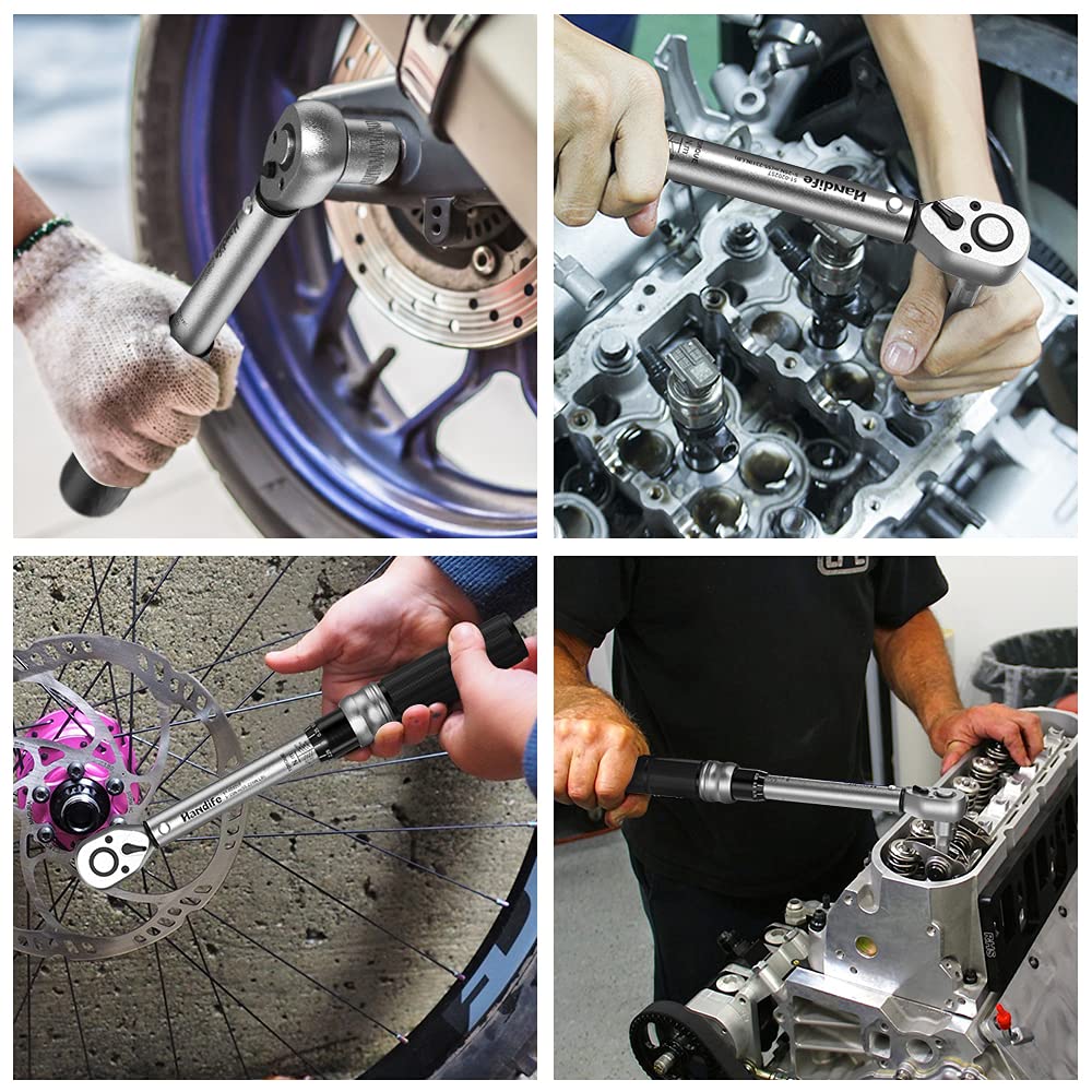 Handife 1/4 Inch Drive Click Torque Wrench Set