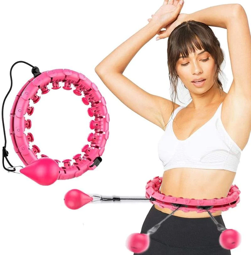 Smart Hula Ring Hoops Weighted Hula Circle 24 Detachable Fitness Ring 