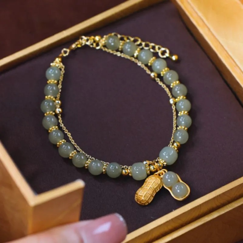 ✨ 【Cumpărați 1 obțineți 1 gratuit】 Noua brățară de aur 14K Hetian Jade