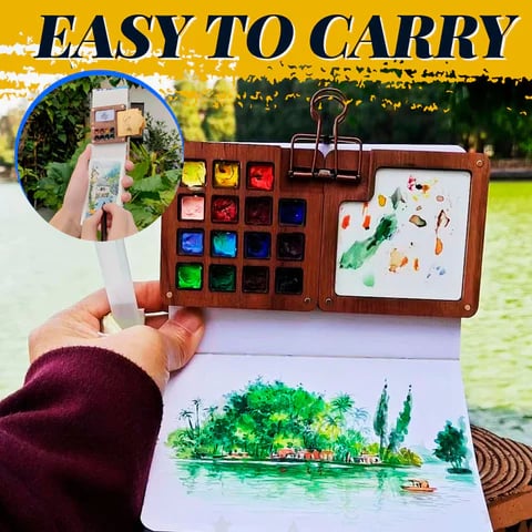 🔥Summer Hot Sale -49% OFF🔥Mini Black Walnut Empty Box Palette