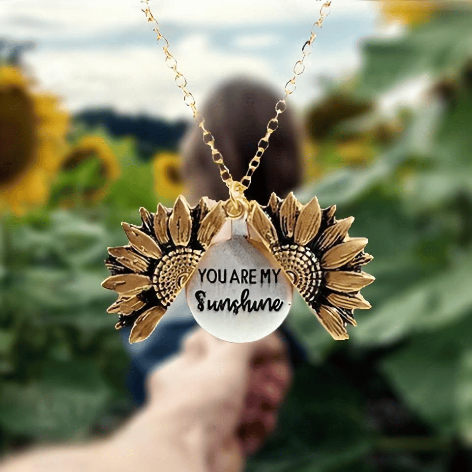 （Early Mother's Day-50% OFF Today ）YOU ARE MY SUNSHINE SUNFLOWER NECKLACE-2PCS