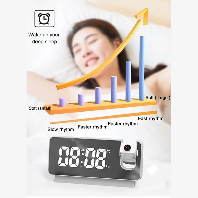 Mirror projection alarm clock🔥🔥