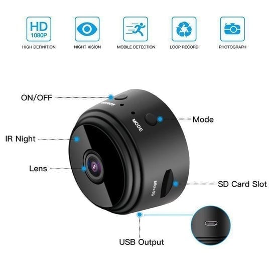 🔥Summer Hot Sale 49% OFF🔥Mini 1080p HD Wireless Magnetic Security Camera