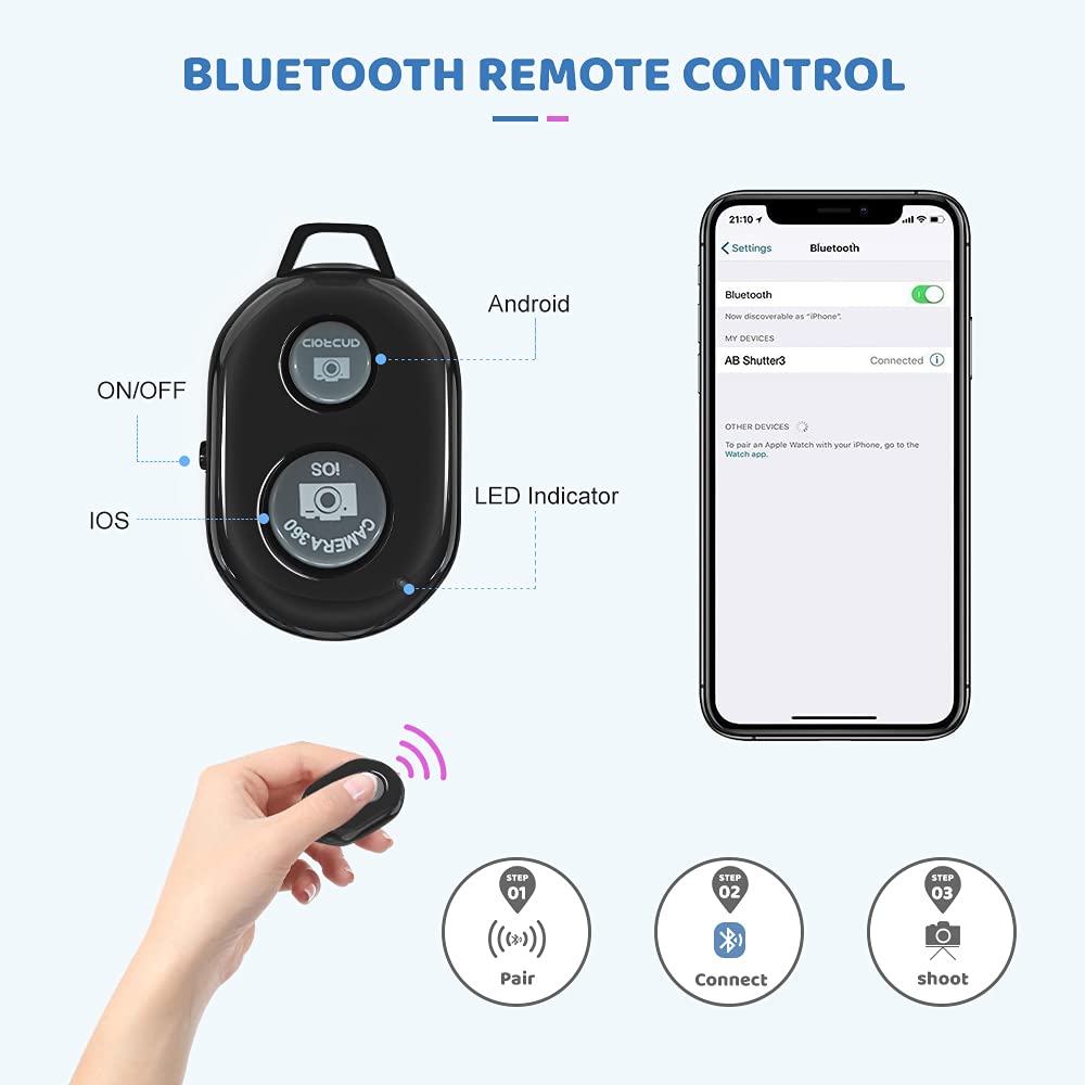 Mobile Tripod, 52" 134cm Light Smartphone Tripod