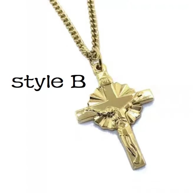 49% OFFST.Benedict Protection Cross Power Pendant Necklace