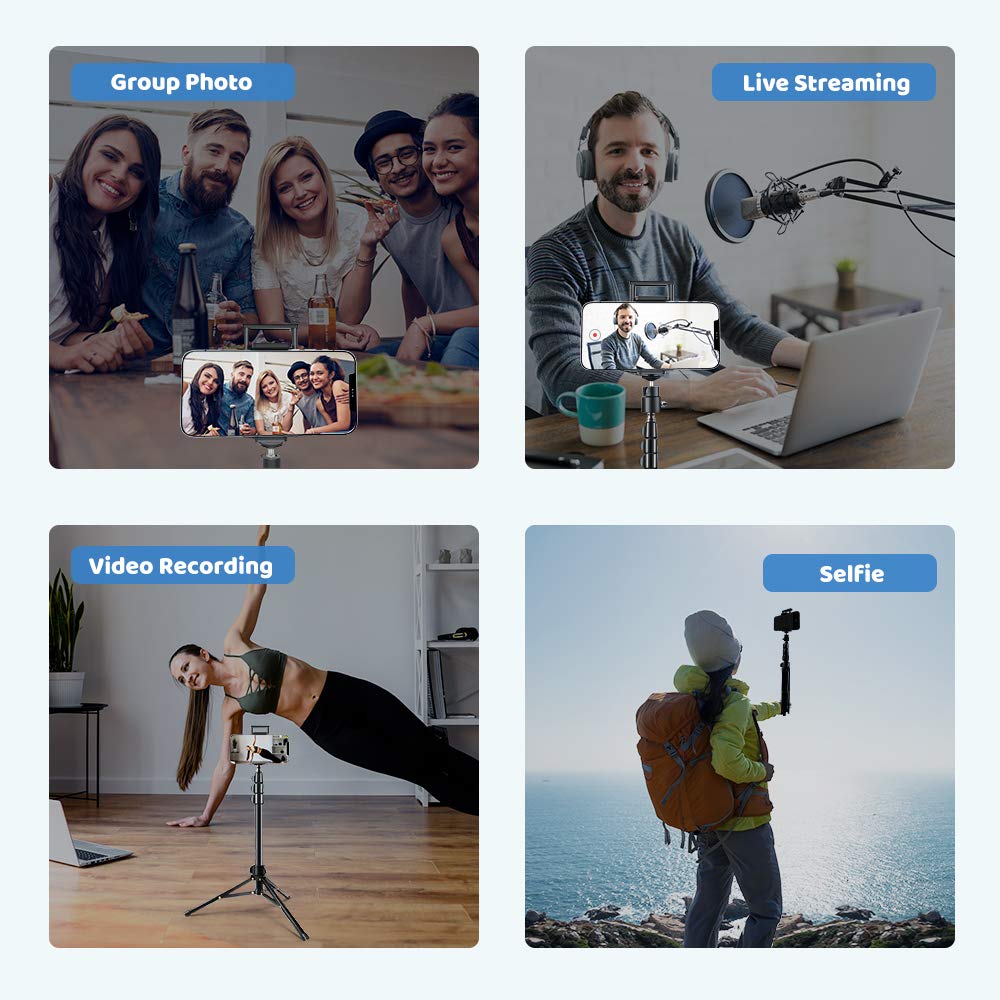 Mobile Tripod, 52" 134cm Light Smartphone Tripod