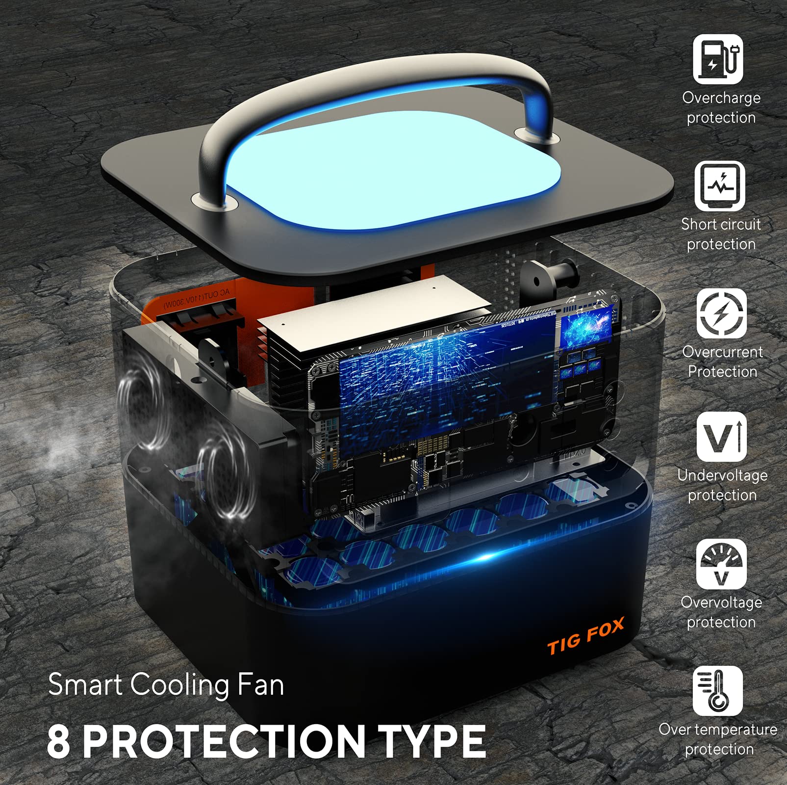 TIG FOX Portable Power Station 540Wh