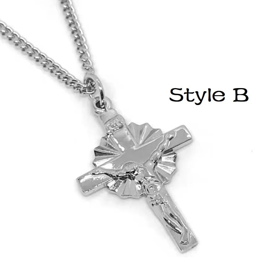 49% OFFST.Benedict Protection Cross Power Pendant Necklace