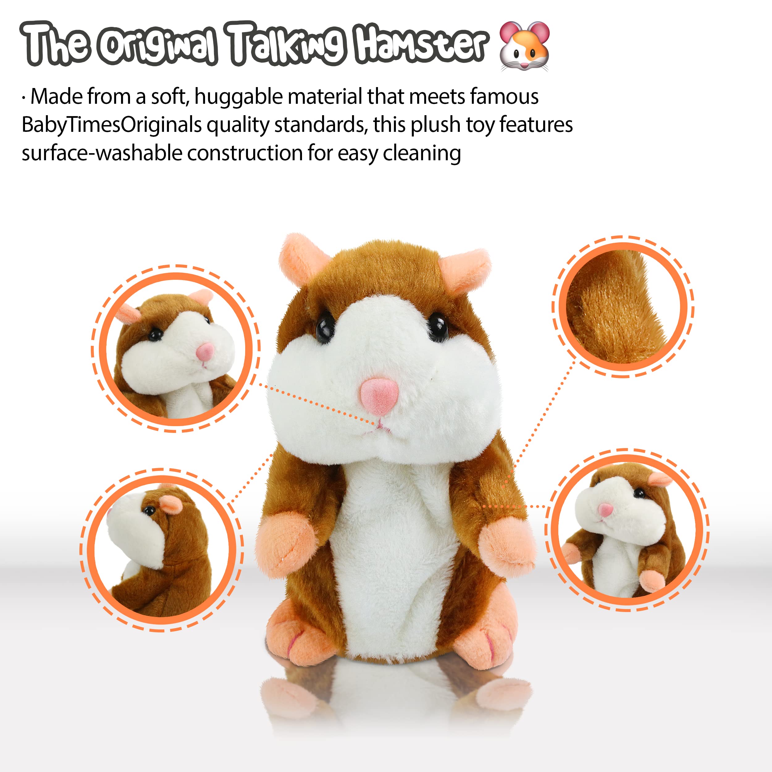 🐹🔥Talking Hamster Plush Toy