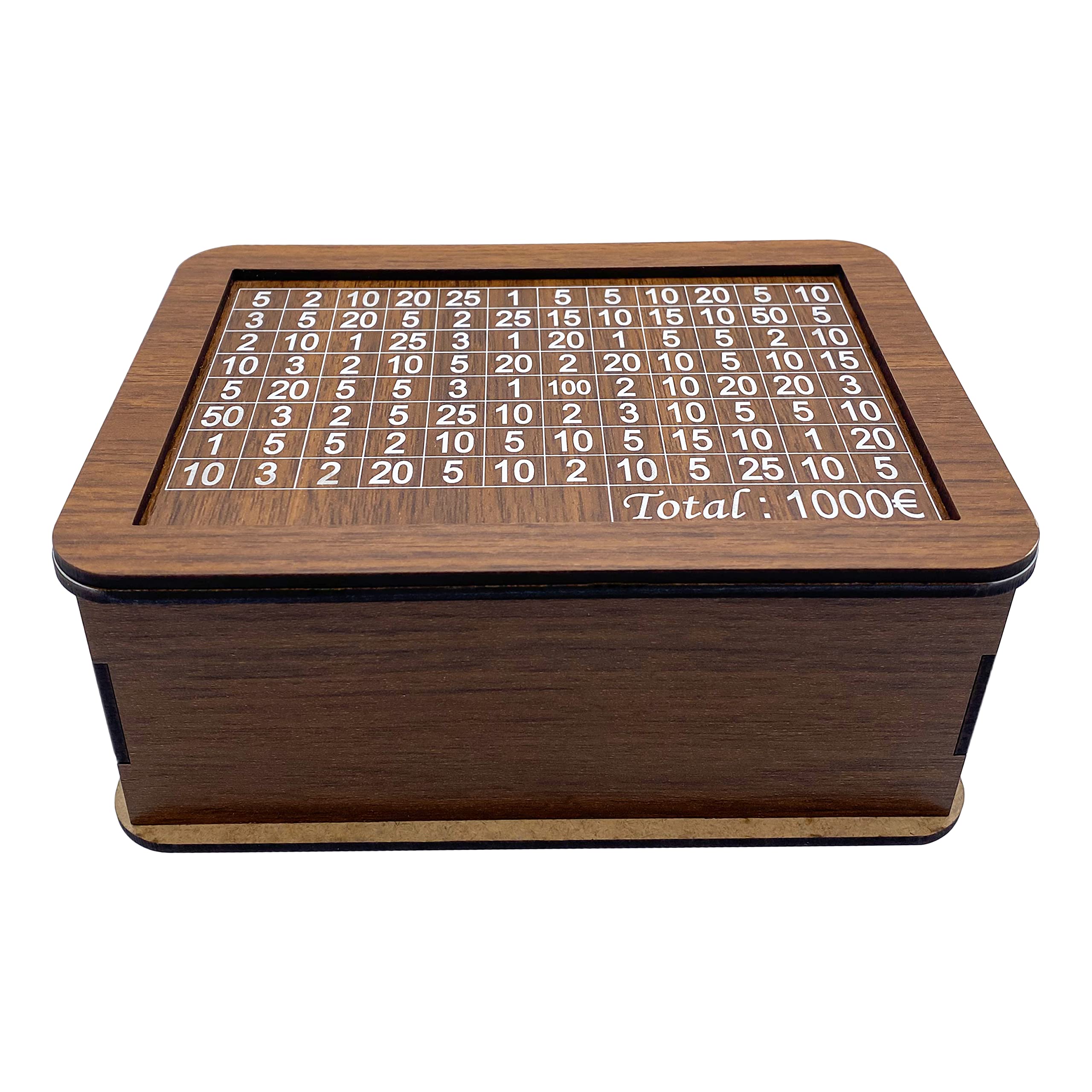 Wooden Money Box with Counter