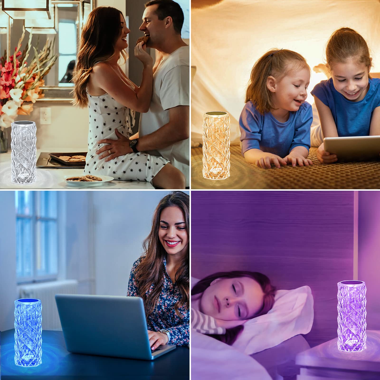🎁New Year Sale- 49% OFF🎁Touching Control Rose Crystal Lamp - Buy 2 F