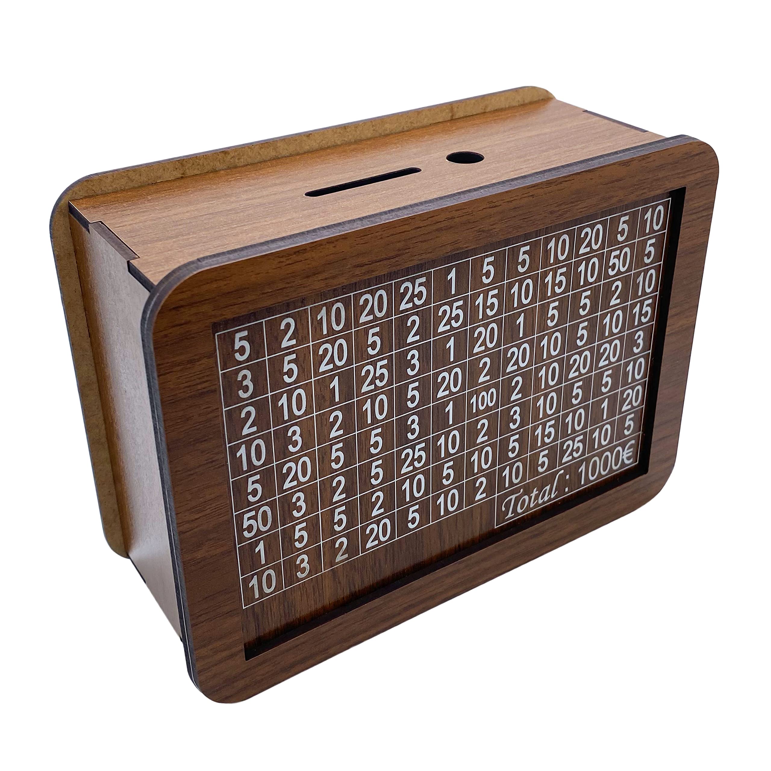 Wooden Money Box with Counter