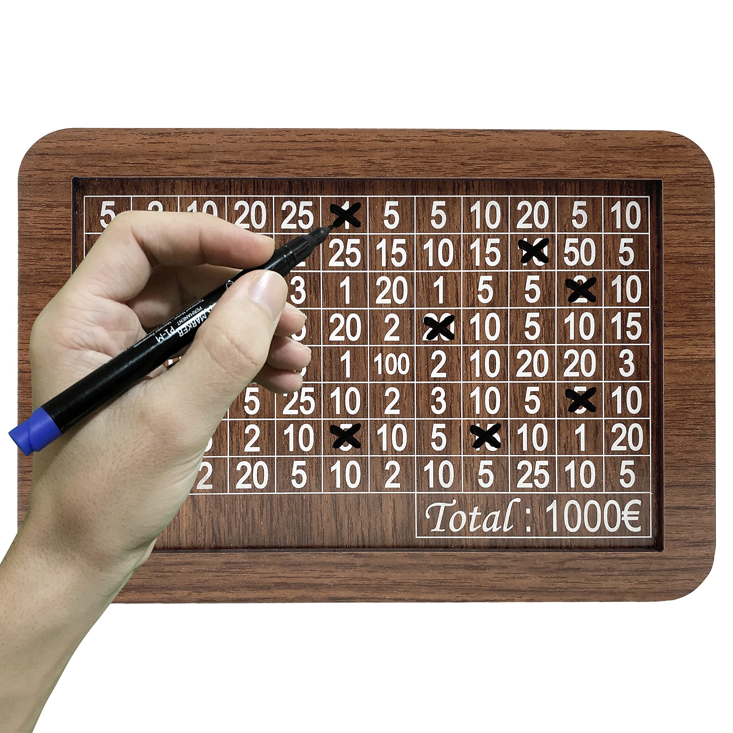 Wooden Money Box with Counter