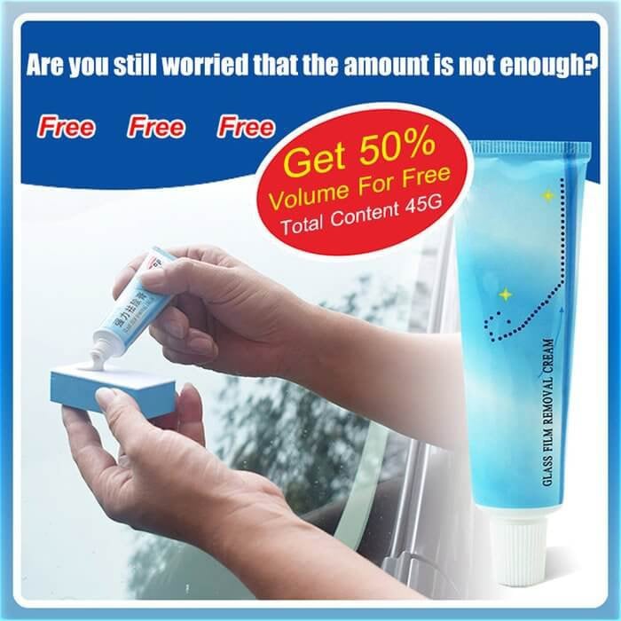 Hot Sale -  Car Glass Oil Film Cleaner（BUY MORE SAVE MORE） - Conceptbake
