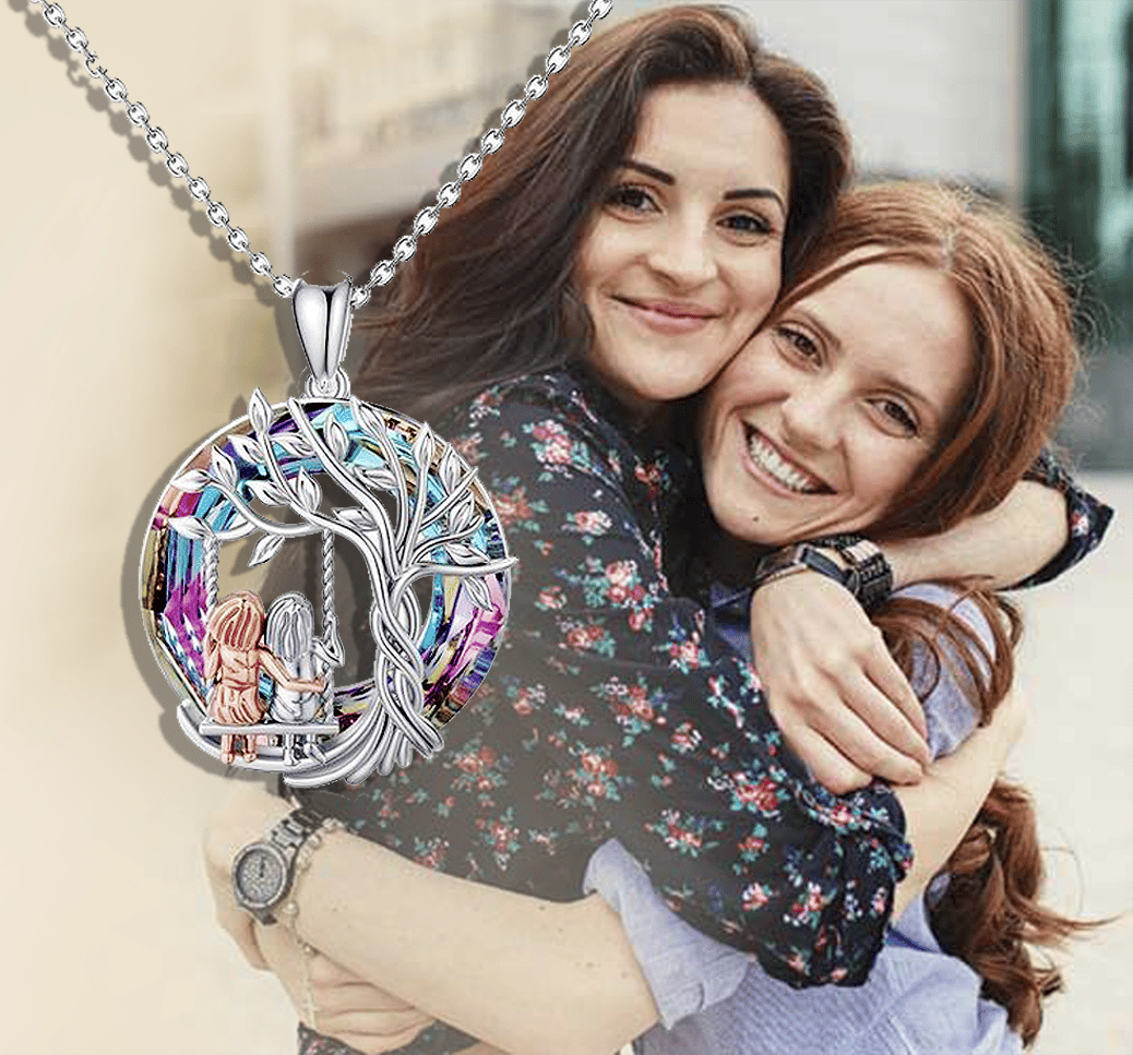 Last Day Promotion 49% OFFThere's no greater gift than sisters Crystal Tree of Life Necklace
