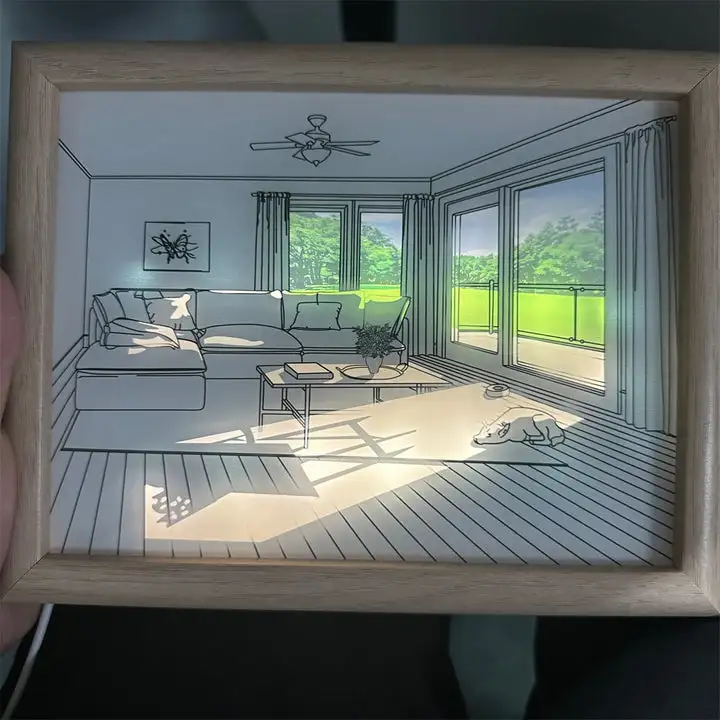 Light Up Painting (USB Powered - 3 Lighting Modes) LED Lights Picture