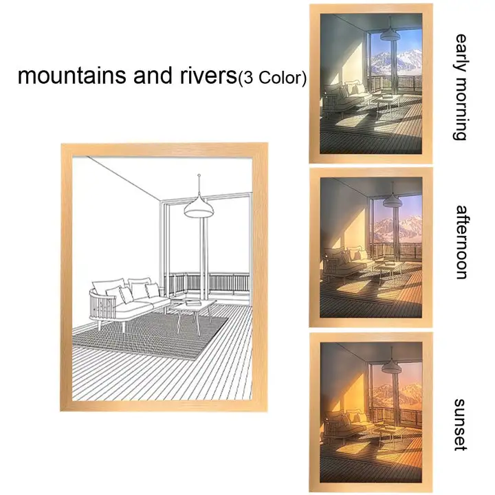 Light Up Painting (USB Powered - 3 Lighting Modes) LED Lights Picture