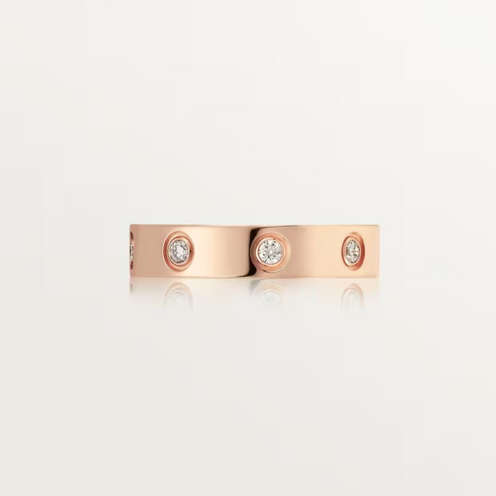 Half Stoned Diamond Ring