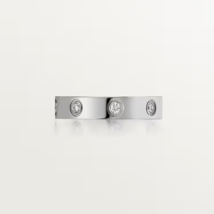 Half Stoned Diamond Ring