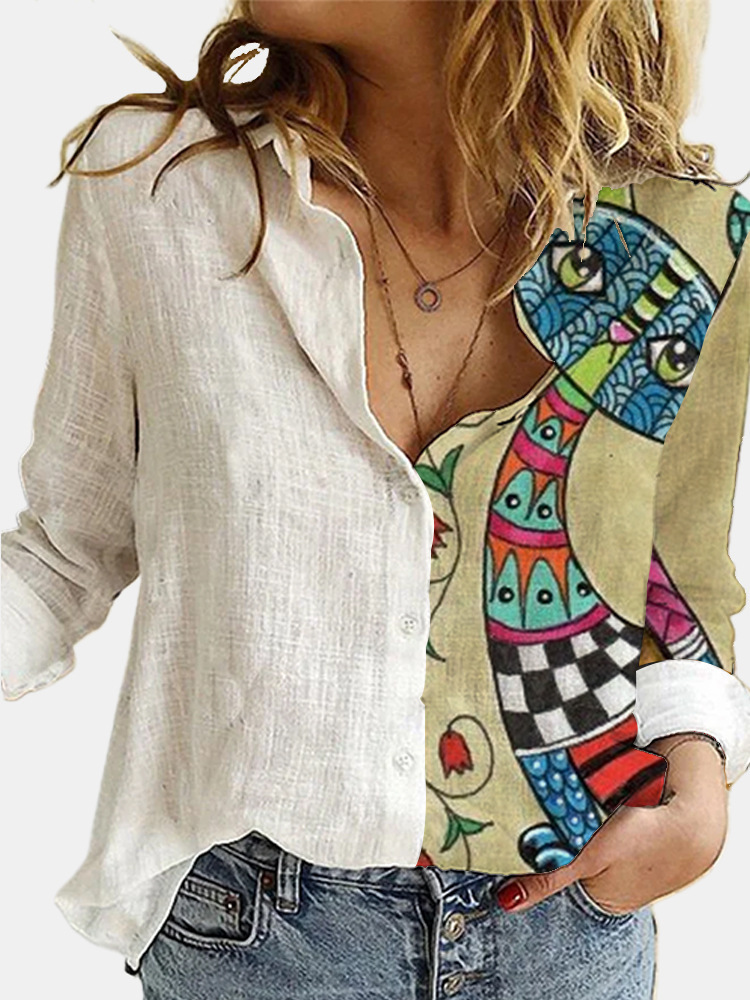 CAMISA ESTAMPADA GATINHOS