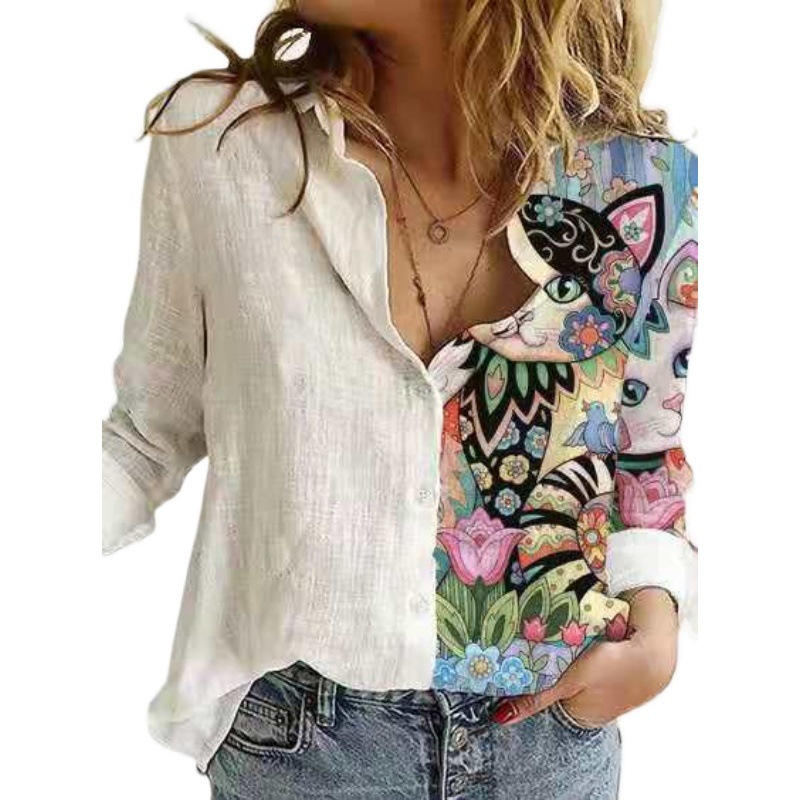 CAMISA ESTAMPADA GATINHOS