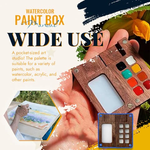 🔥Summer Hot Sale -49% OFF🔥Mini Black Walnut Empty Box Palette