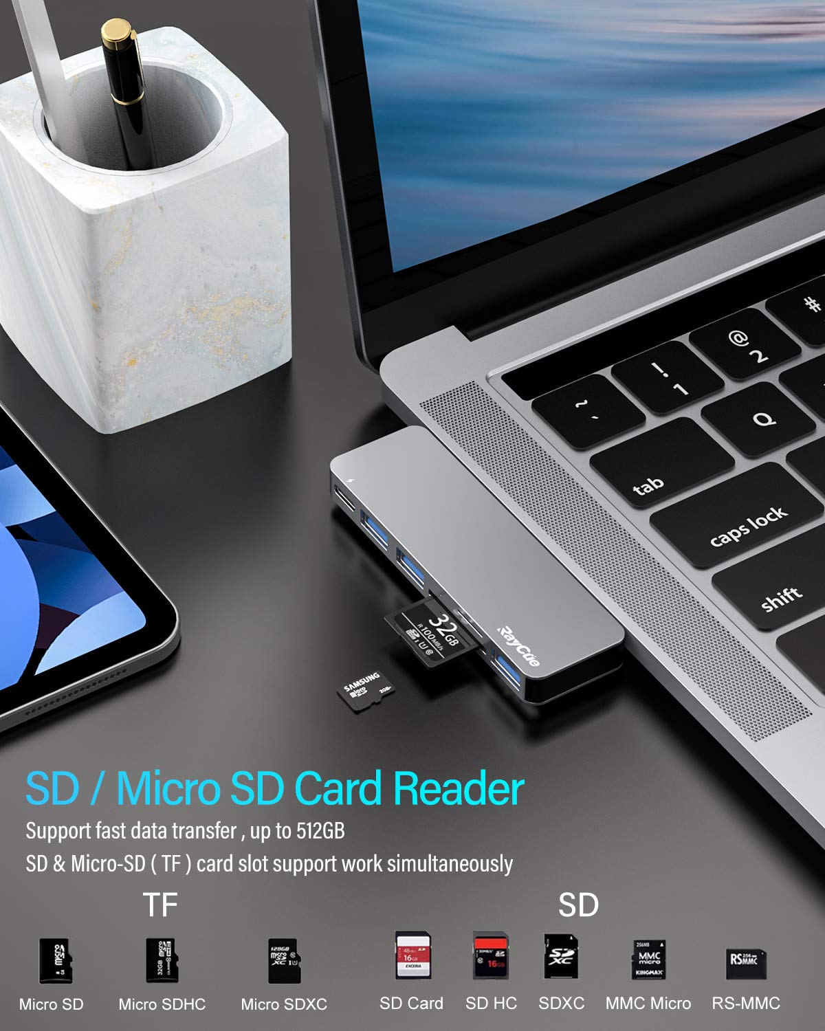 MacBook Pro/Air USB Accessories with 3 USB 3.0 Ports