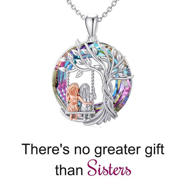 Last Day Promotion 49% OFFThere's no greater gift than sisters Crystal Tree of Life Necklace