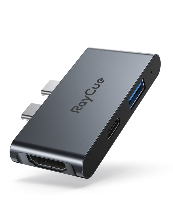 RayCue ExpandPro Duo Mini 3-in-2 USB-C Hub for MacBook Pro & Air