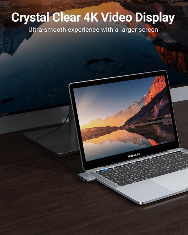 RayCue ExpandPro Duo Mini 3-in-2 USB-C Hub for MacBook Pro & Air