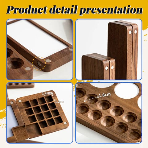 🔥Summer Hot Sale -49% OFF🔥Mini Black Walnut Empty Box Palette