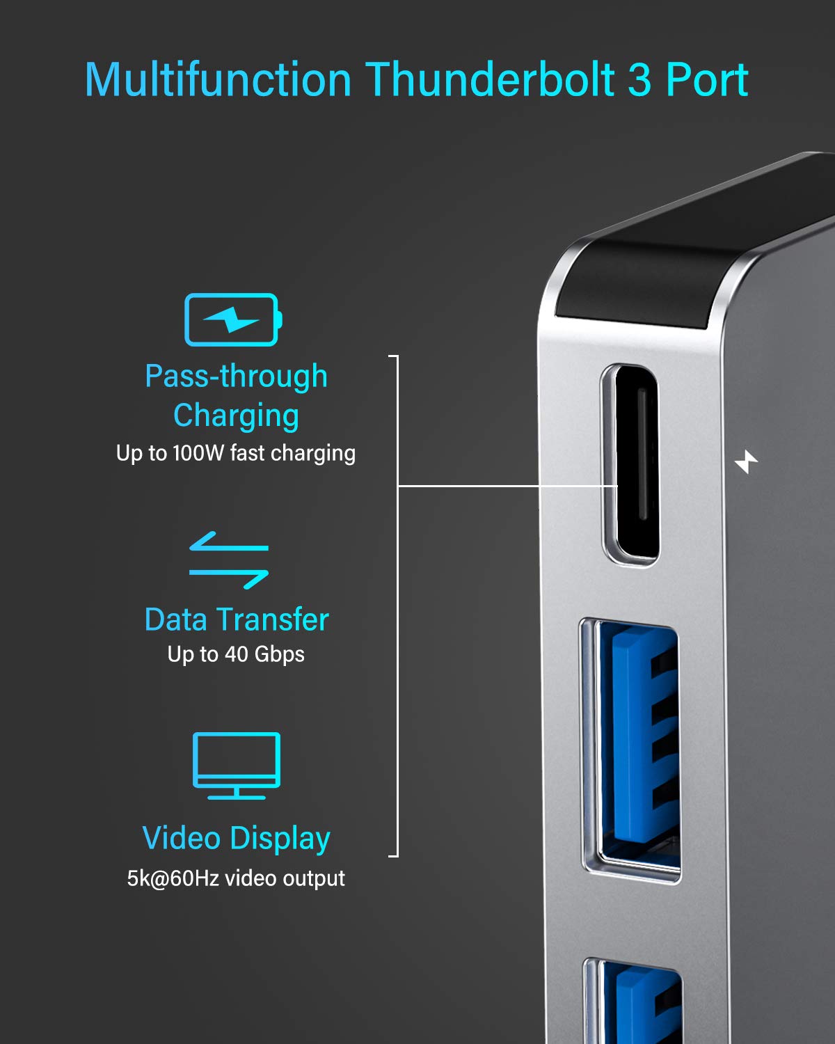 MacBook Pro/Air USB Accessories with 3 USB 3.0 Ports