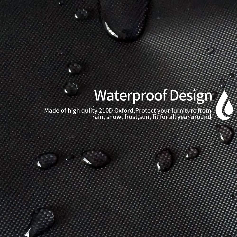 CosyInSofa Garden Furniture Covers, Patio Furniture Protective Cover Waterproof, Windproof, Anti-UV