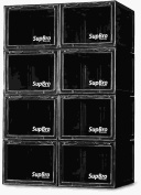 SupBro Black Crates* 8 pack