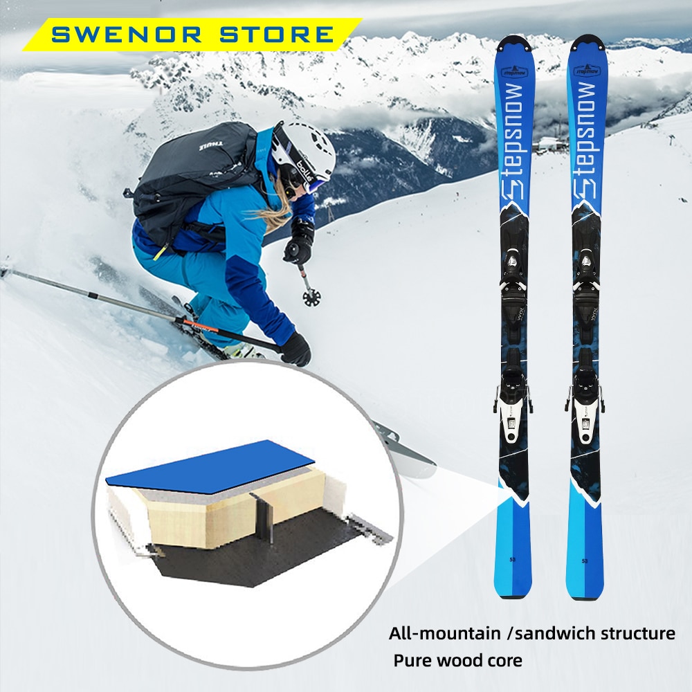 Stepsnow Snowboards Skis Intermediate to Pro with Ski Bindings Optional