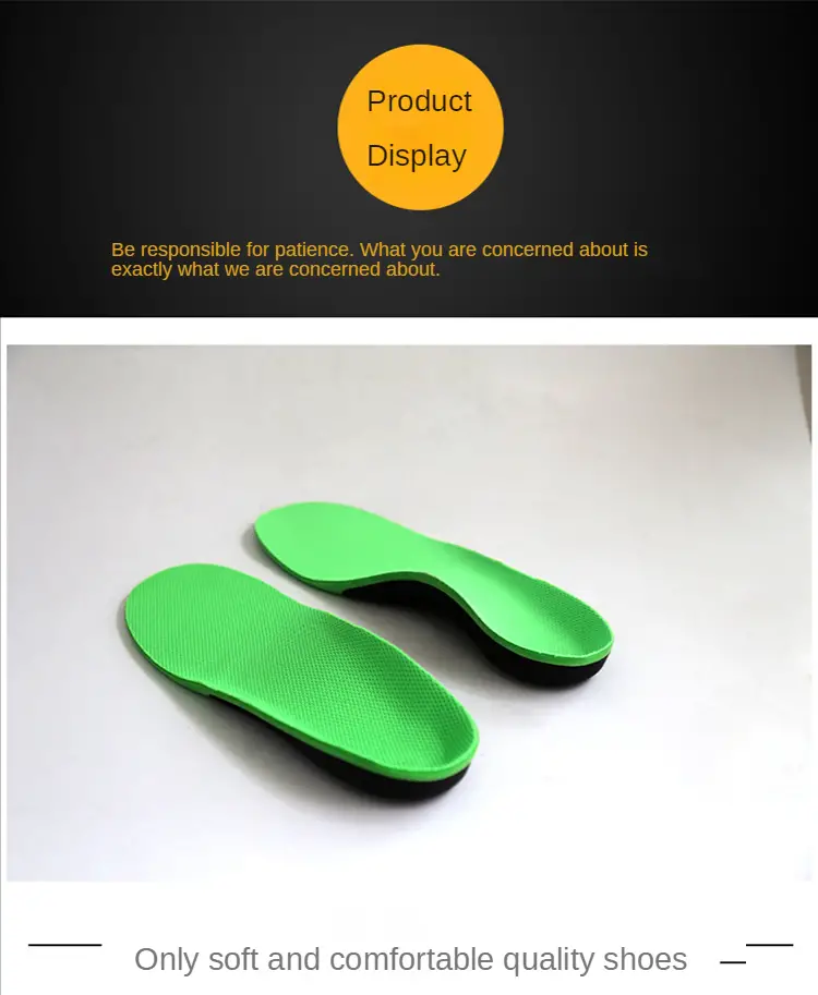 eva orthopedic shoe insert flat arch support sports insole details 6