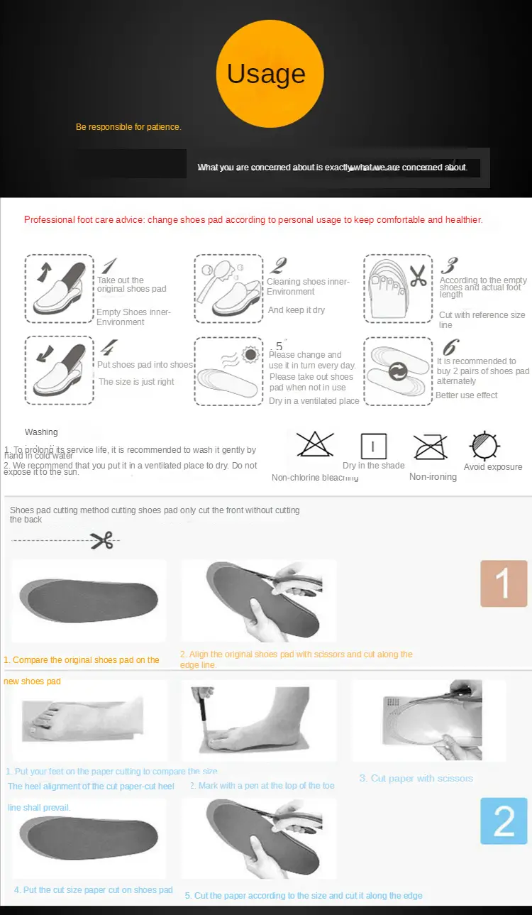 eva orthopedic shoe insert flat arch support sports insole details 8