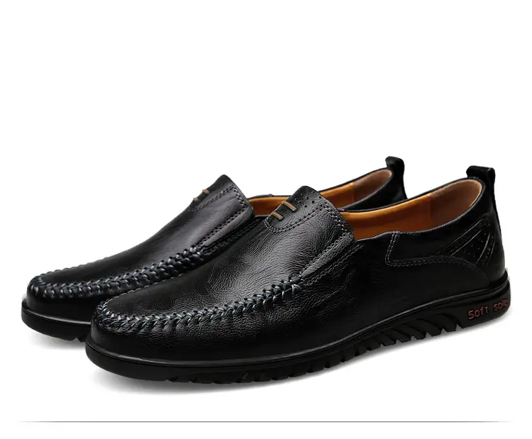clohoo mens fashion handmade comfortable casual loafers with soft sole details 16
