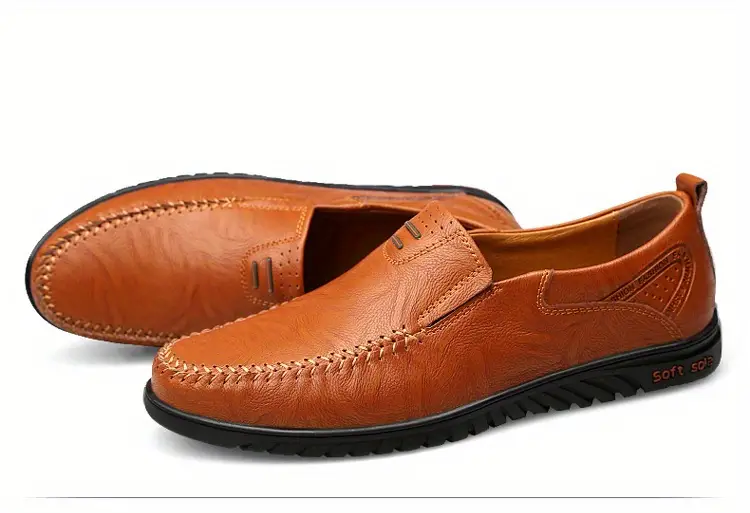 clohoo mens fashion handmade comfortable casual loafers with soft sole details 19