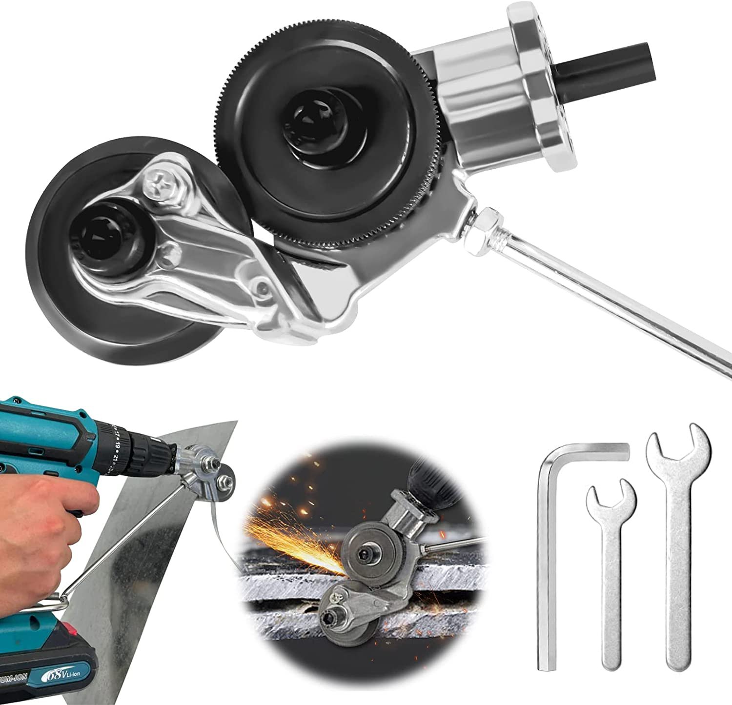 🔥Last Day Special Sale 60% OFF🔧Electric Drill Shears Attachment--Buy 2 Free Shipping