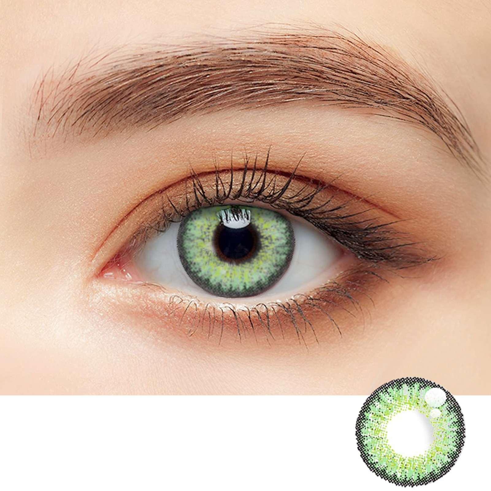 Fluorescent Green Coloured Contact Lens