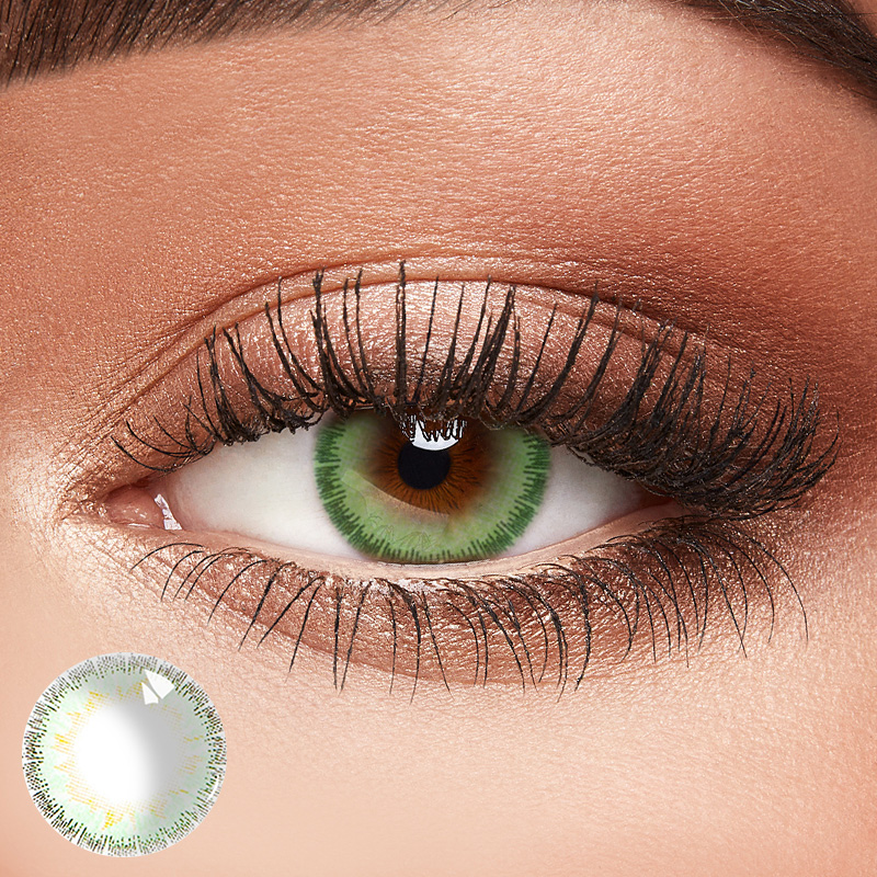 Angel Tricolor Green Coloured Contact Lens