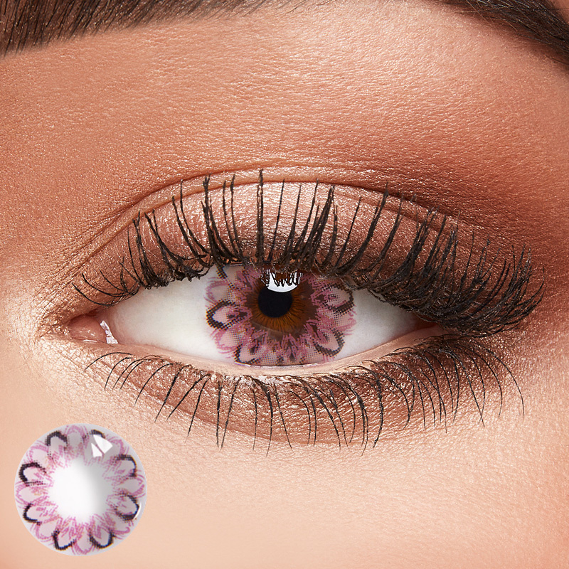 Big Donut Pink Coloured Contact Lens