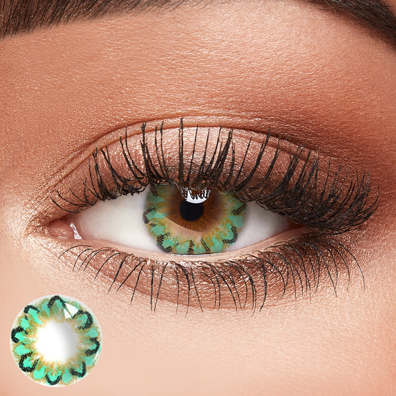 Big Donut Green Coloured Contact Lens