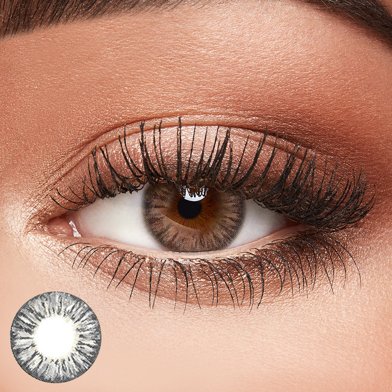 Pineapple tricolor gray Coloured Contact Lens