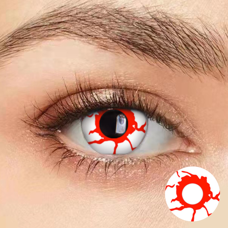 White Blood Coloured Contact Lens