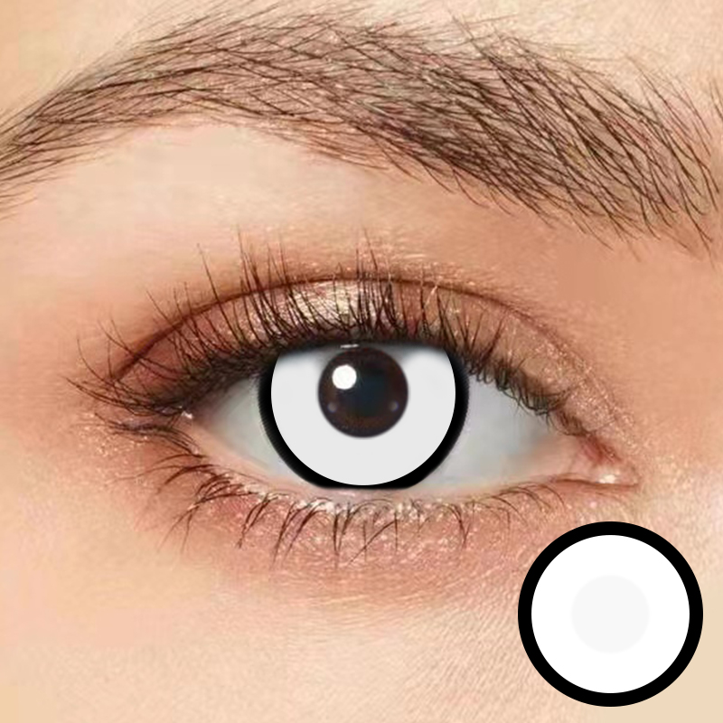 Black White Edge Coloured Contact Lens
