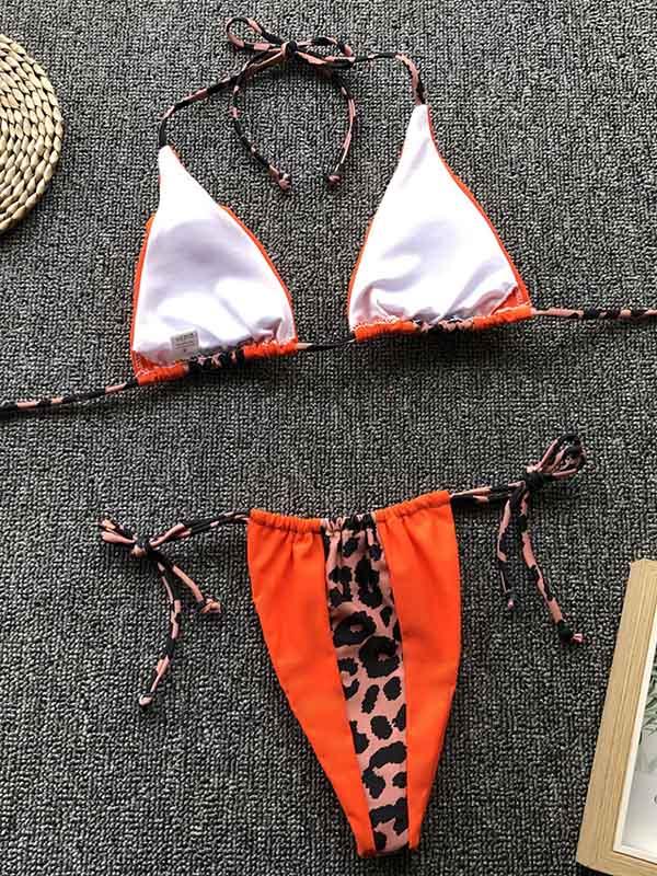 Strappy Scrunch Bikini Swimsuit