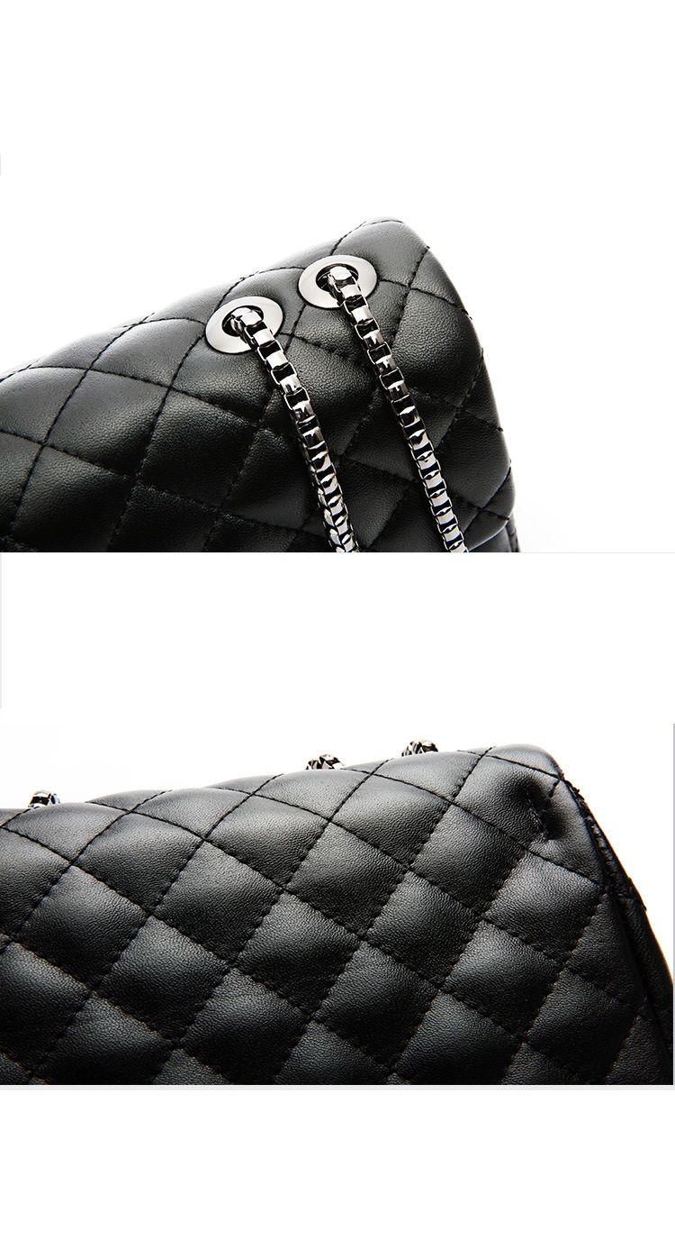 Genuine Leather Satchel Handbags Shoulder Bag Tote Purse Messenger Bags Shoulder Sling Bag With Chain For Girls